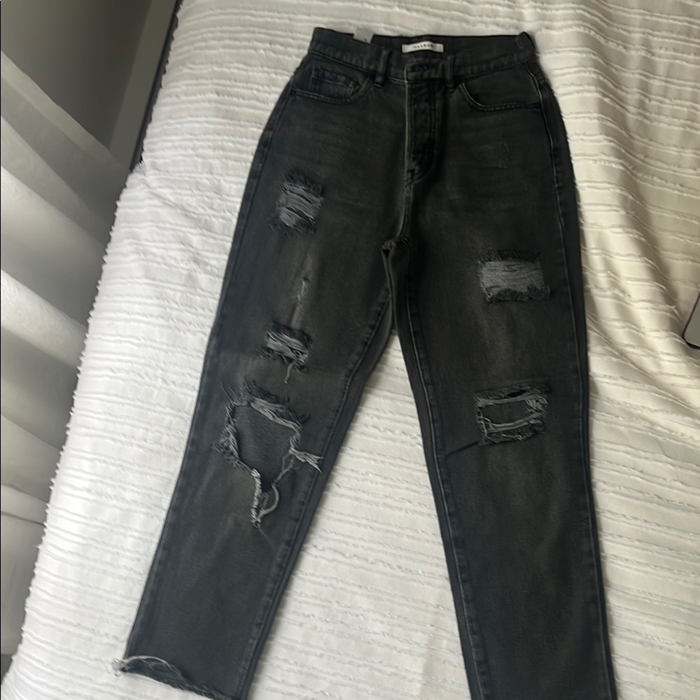 Pacsun Distressed Black Women's Jeans